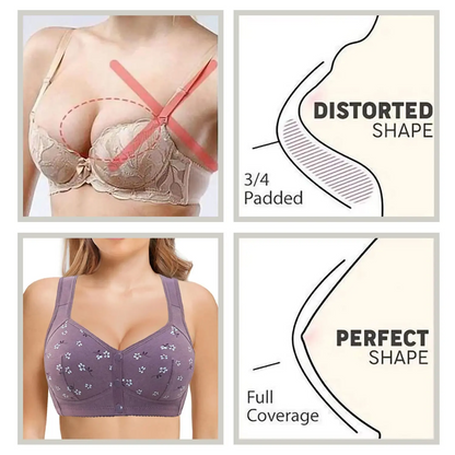 Daisy - Front-Button Wireless Comfort Bra