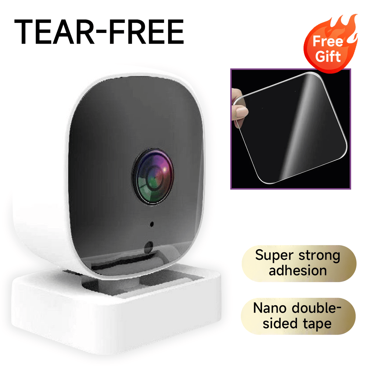 crystal-clear 2K security camera Color Night Vision 24/7 Recording & Smart Alerts Easy Install!