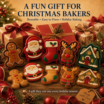 9-Design Christmas Mini Pie Mold Collection