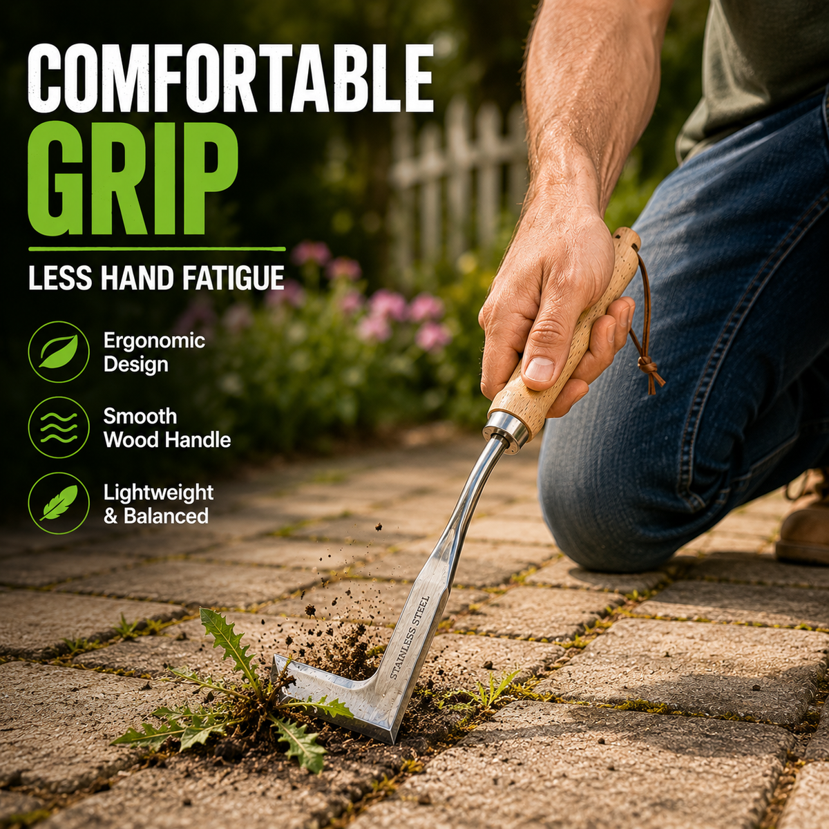 Crack Weeder Tool – Razor-Sharp Stainless Steel Weed Remover