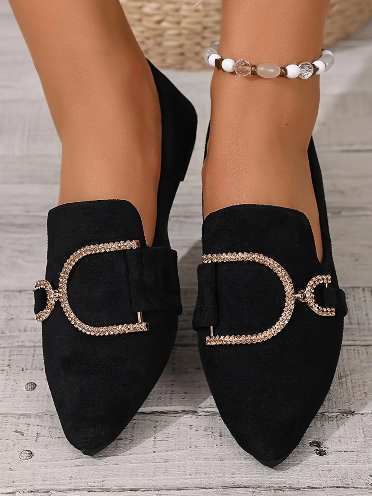Women's Embroidered Flats – Breathable
