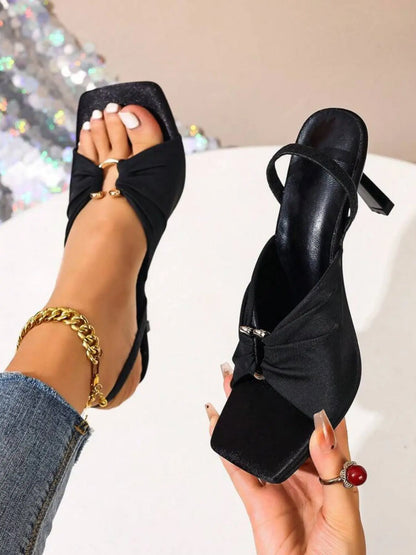 Women's Sandals – Chunky Sole, High Heel