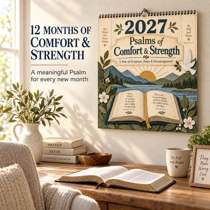 2027 Psalms Wall Calendar | Monthly Scripture & Christian Artwork