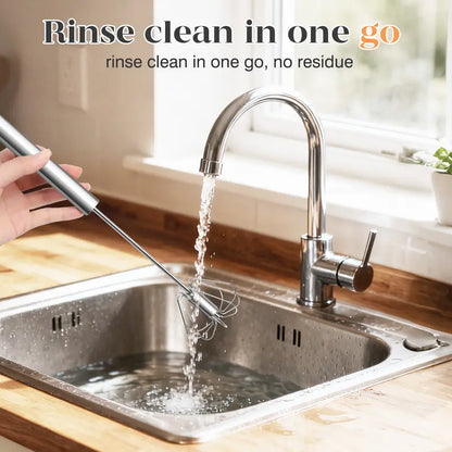 Hot Sale 50% OFF | Stainless Steel Push Whisk | Effortless Mixing for Baking & Cooking