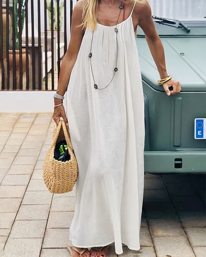 LAST DAY SAEL 40% OFF!!Women's Solid Color Cami Lounge Dress