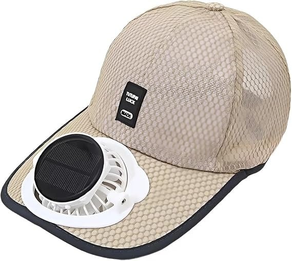 Cooling Solar Fan Hat – UV Protection & Breathable Mesh