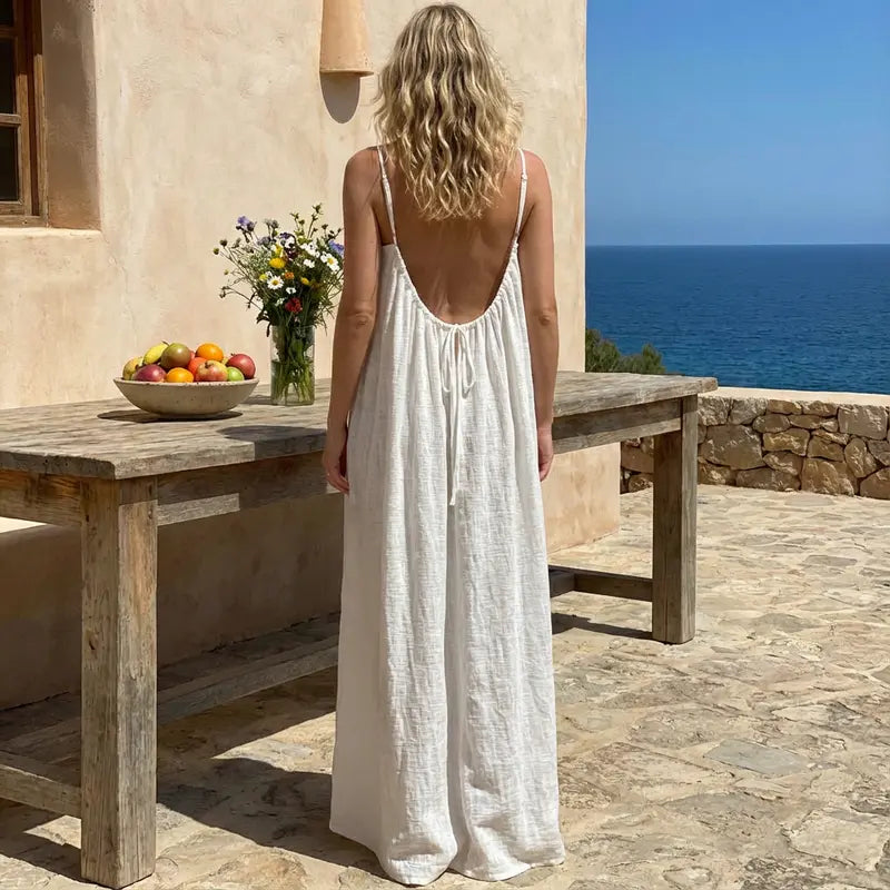 LAST DAY SAEL 40% OFF!!Women's Solid Color Cami Lounge Dress