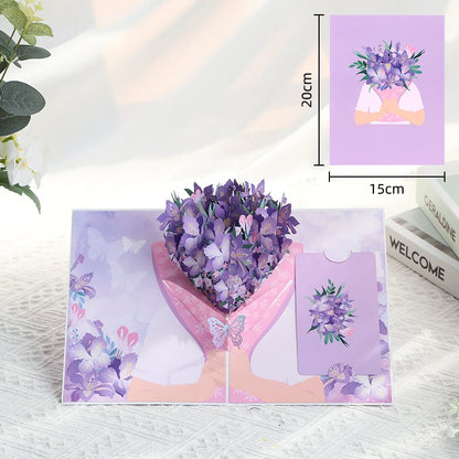 FOREVER-BLOOMING 3D VALENTINE'S POP-UP CARD