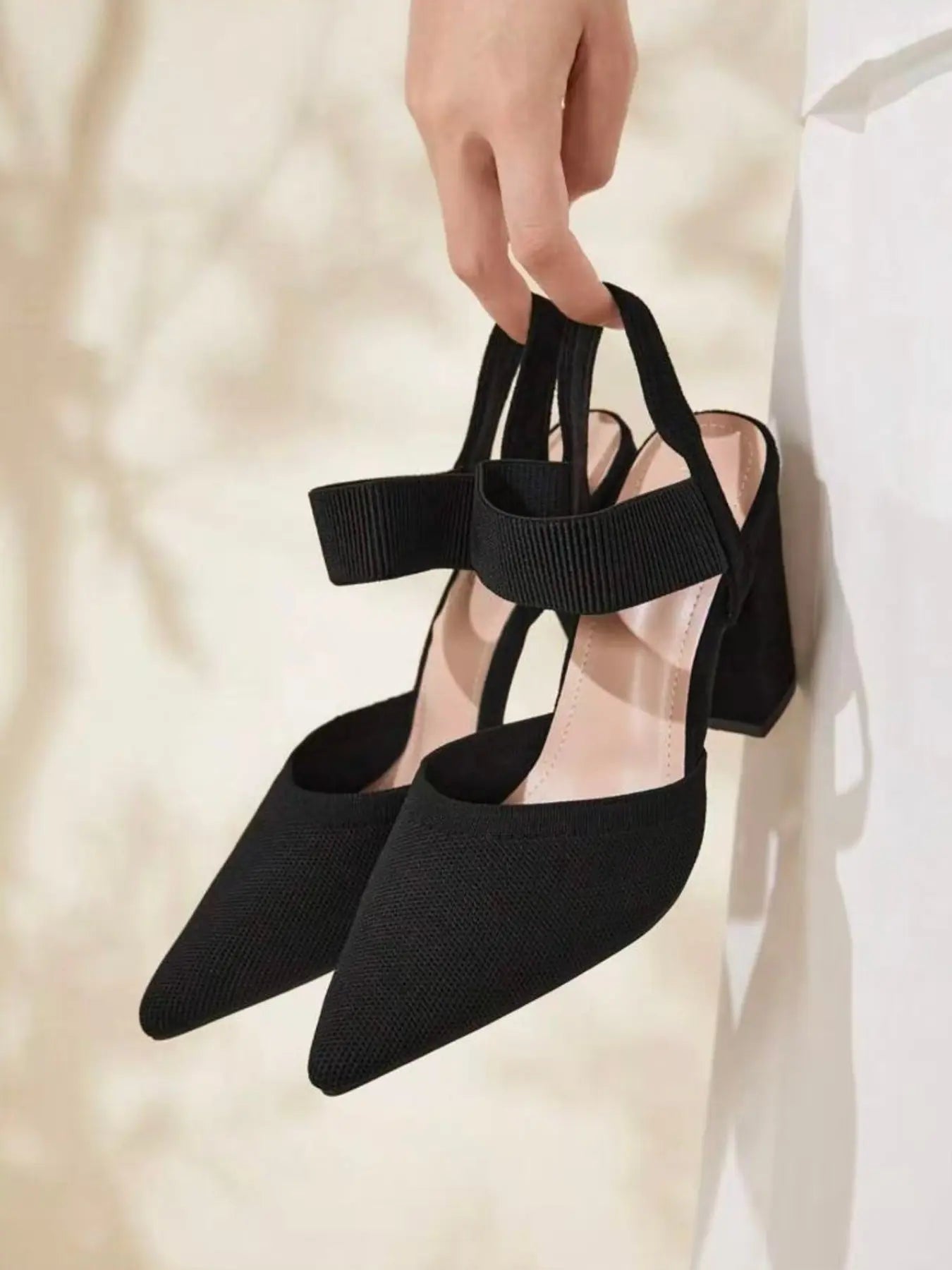 Women's Rubber Sandals – Pointed Toe, Stiletto Heel, High Heel