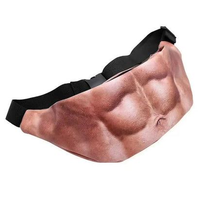 Funny Belly Fanny Pack – Realistic Fake Belly Waist Bag