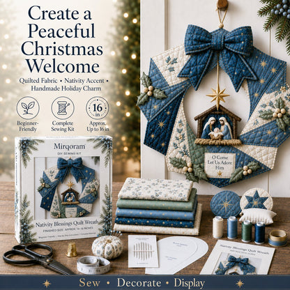 Beginner-Friendly Christmas Fabric Wreath DIY Kit