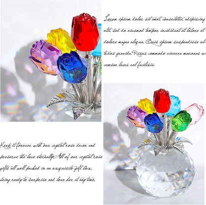 Eternal Colorful Rose Ornament – A timeless symbol of love and elegance