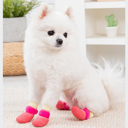 Premium Waterproof Knit Dog Boots – Anti-Slip Paw Protection for Indoor & Outdoor Adventures