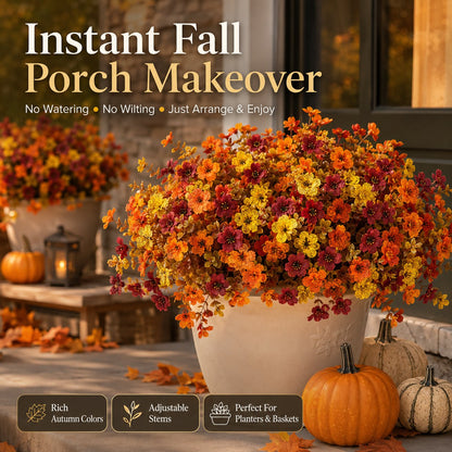 Halloween Early Bird Sale | 49% OFF Fall Porch Faux Flower Bundles