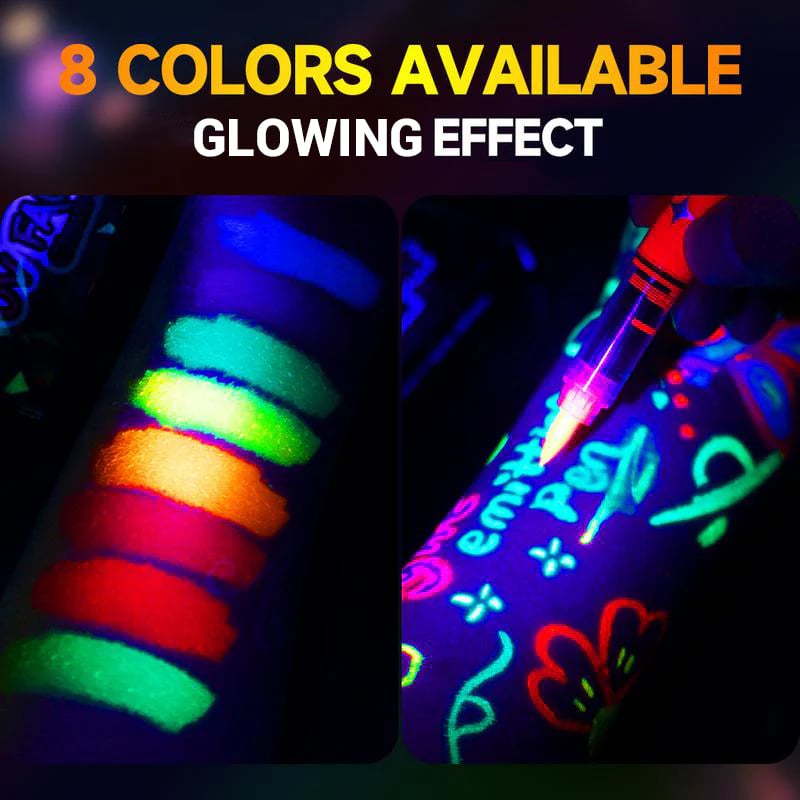 2026 HOT SALE50K+ SOLD!UV Glow Face and Body Paint Markers Set