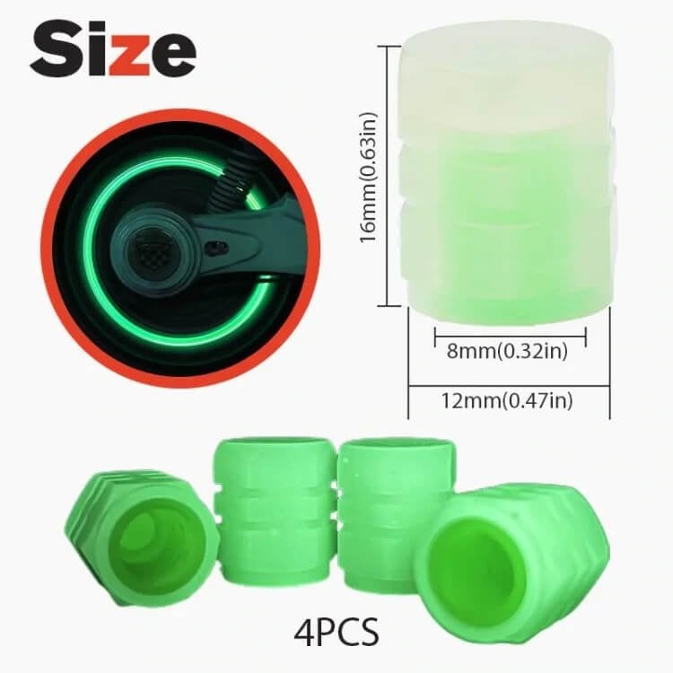 Luminous Tire Valve Stem Caps