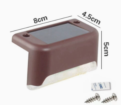 Solar Step Lights – Waterproof Garden Glow in Warm, White & Color Modes