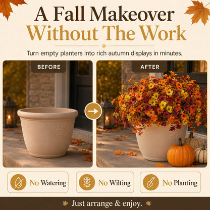 Halloween Early Bird Sale | 49% OFF Fall Porch Faux Flower Bundles