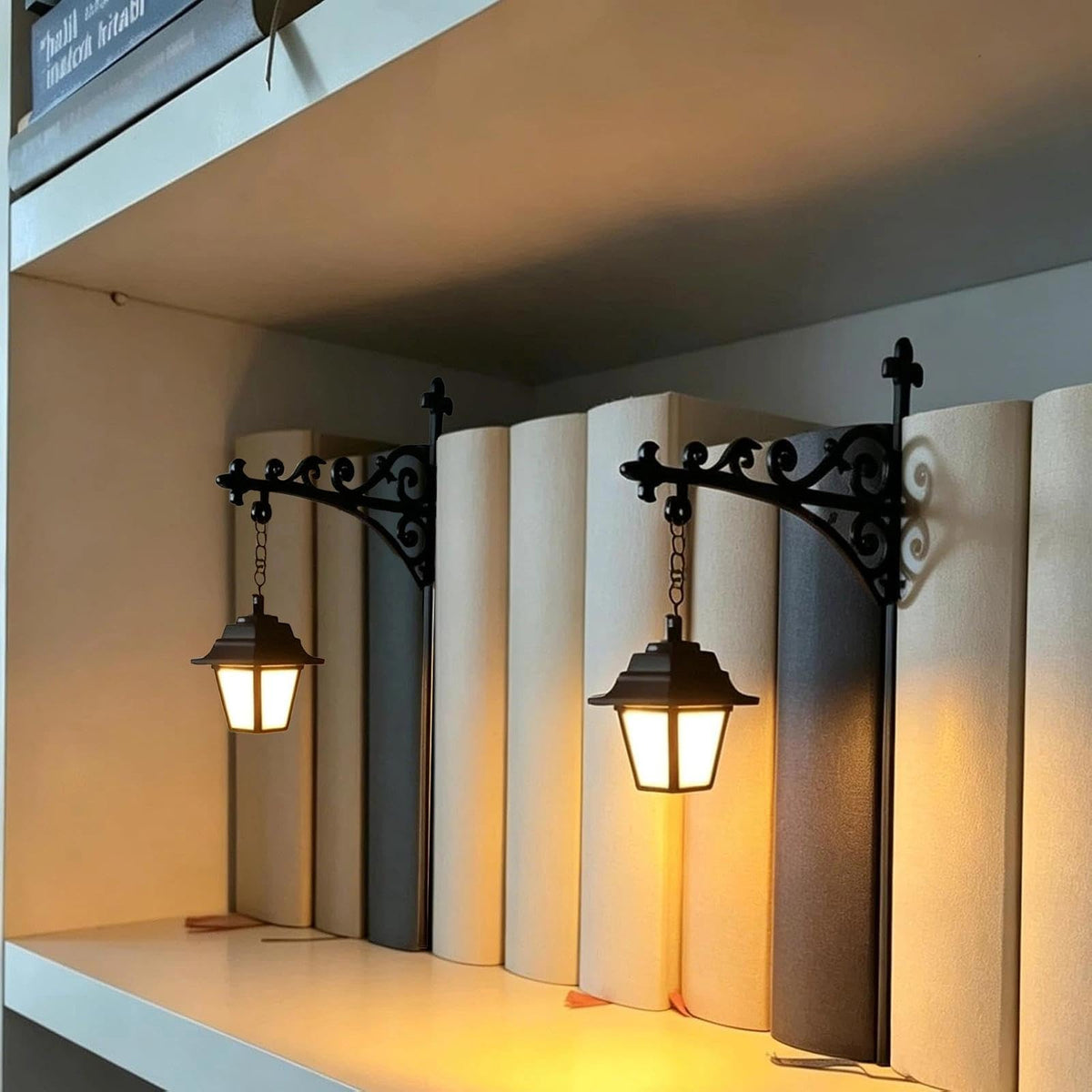 Ghost Bookshelf Lantern for Cozy Reading Corners