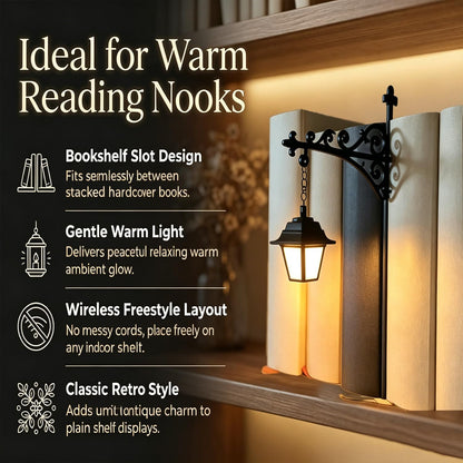 Ghost Bookshelf Lantern for Cozy Reading Corners