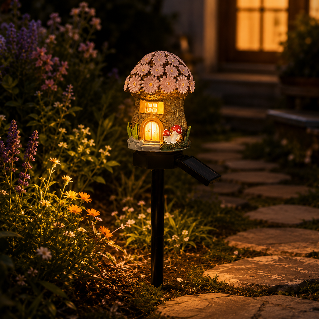 Solar Mushroom Garden Light – Create a Cozy Fairy-Tale Glow Outdoors