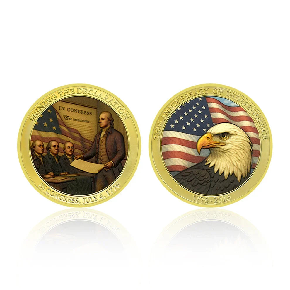 LAST DAY 50% OFF9PCS USA 250th Anniversary Commemorative Coin Gift Set