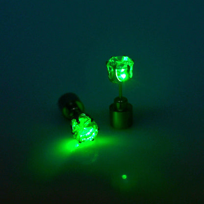 Light-Up LED Stud Earrings – Dazzling Glow for Parties & Festivals