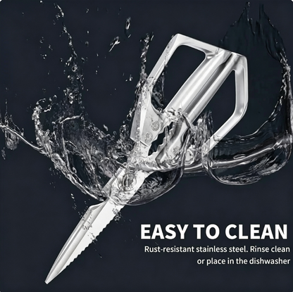 Premium Japanese Steel Kitchen Shears Multi‑Purpose Heavy‑Duty Scissors For Meat, Fish & Fresh Herbs