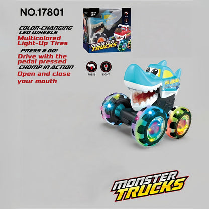 Hot Selling Light-Up Monster Truck – Press & Go Stunt Car for Kids