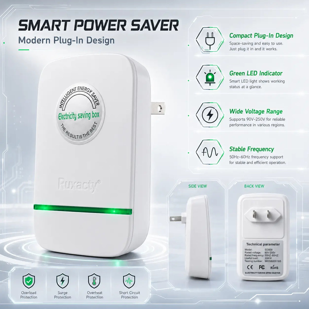 PowerSave Smart Energy Saving Device for Household Office Market Factory
