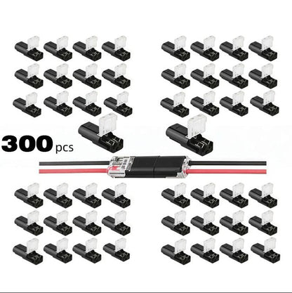 Flash Sale20K+ SOLD!Double-Wire Plug-in Connector Led Light Strip Connectors 2 Pin