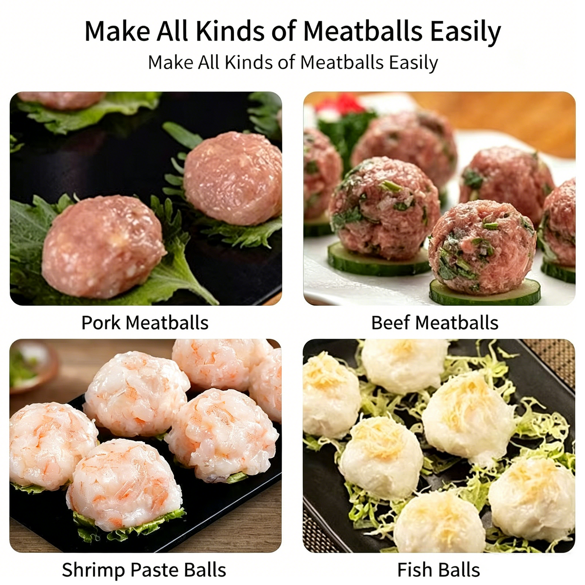 2026 Kitchen Must-Have Stainless Steel Meatball Maker – Easy Press & Perfect Shape