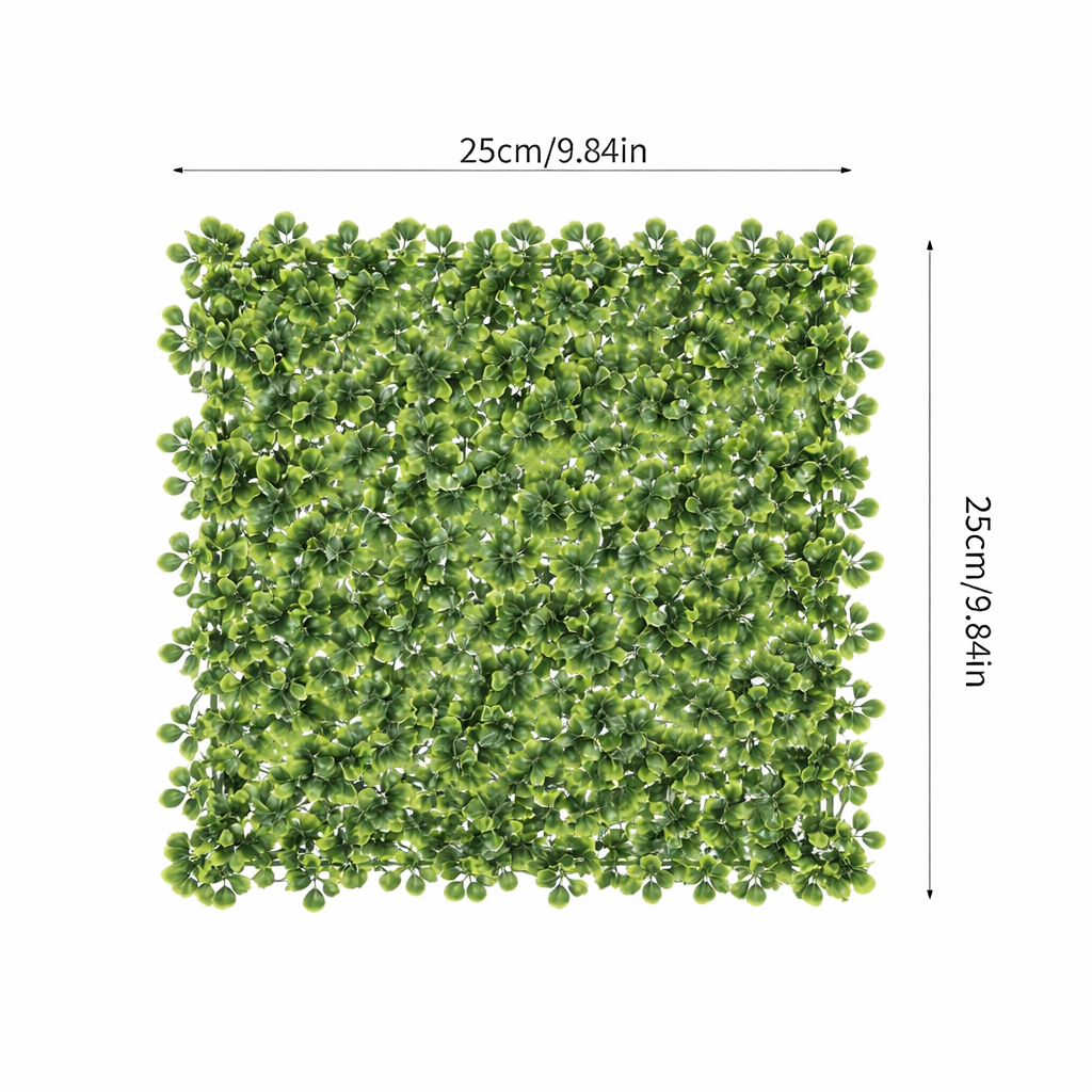 DIY 25"x25" Milan Grass Artificial Plant Wall Panel – Lush Green Decor