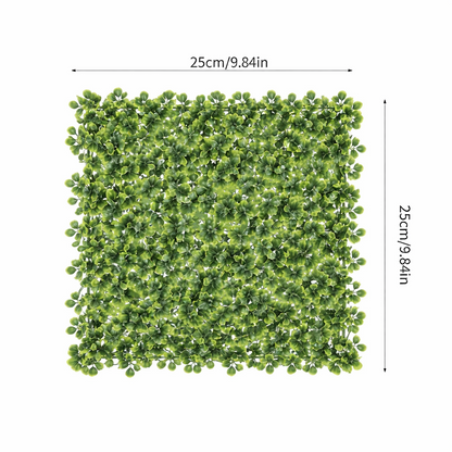 DIY 25"x25" Milan Grass Artificial Plant Wall Panel – Lush Green Decor