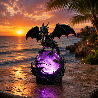 Free Shipping Gothic Dragon LED Crystal Ball Lamp — Dark Aesthetic Decor