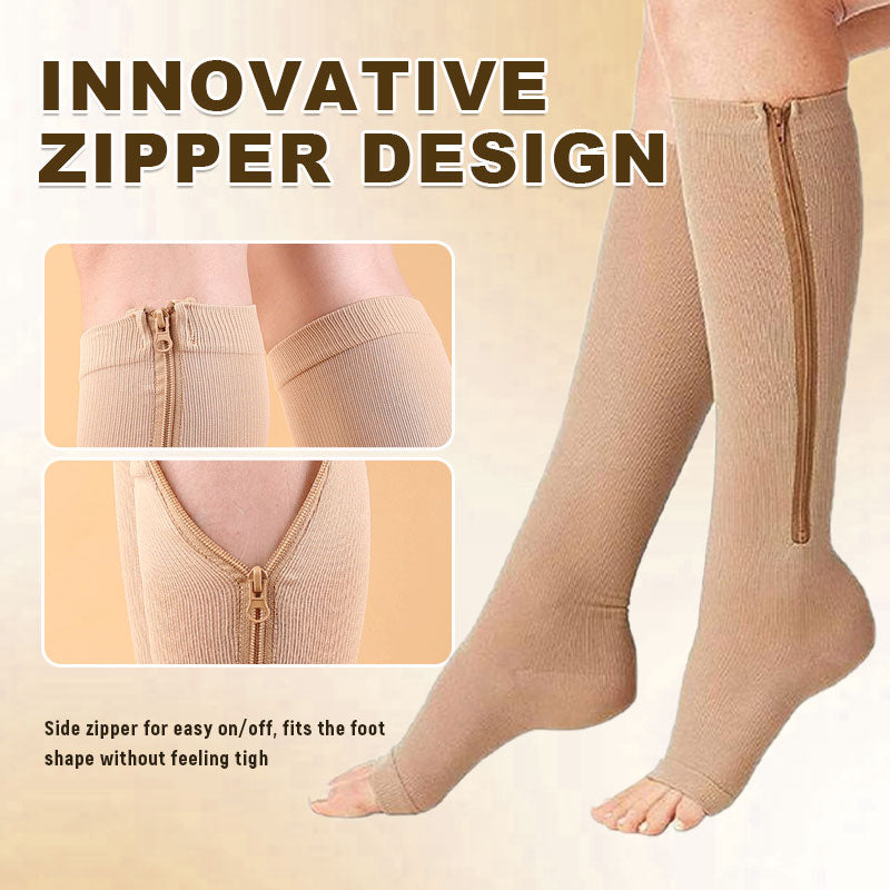Sports Zipper Socks – Comfort, Support & Easy On/Off