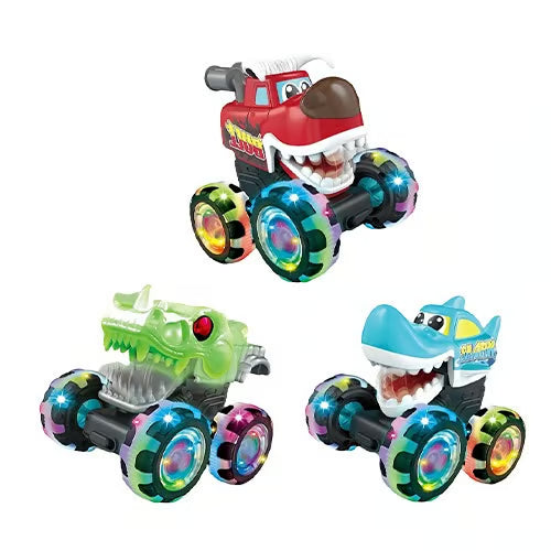 Hot Selling Light-Up Monster Truck – Press & Go Stunt Car for Kids