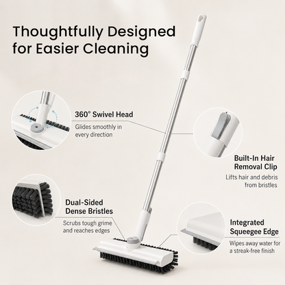 Heavy-Duty Floor Scrub Brush – Powerful Deep Cleaning for Stubborn Dirt, Tile & Grout