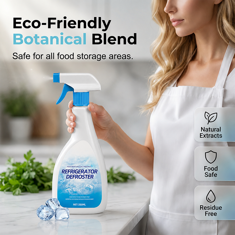 Extra-Large Capacity Refrigerator De-Icing Spray – One Bottle Works Like Three