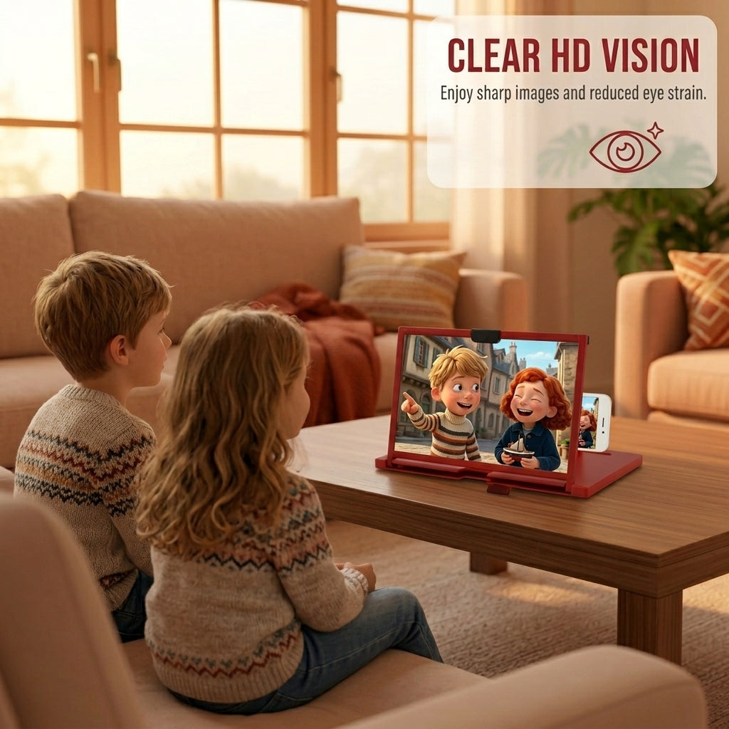 Ease Eye Strain, Make Screen “Bigger” | HD Phone Magnifier for Easier Viewing