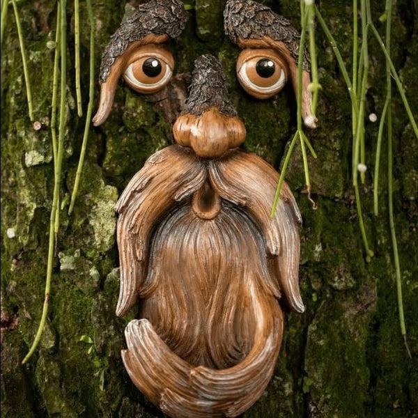 53%OFF Whimsical Tree Face Bird Feeder – Resin Garden Art Decor