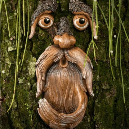 53%OFF Whimsical Tree Face Bird Feeder – Resin Garden Art Decor