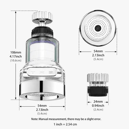 2 Count, 360° Swivel Faucet Filter Attachment