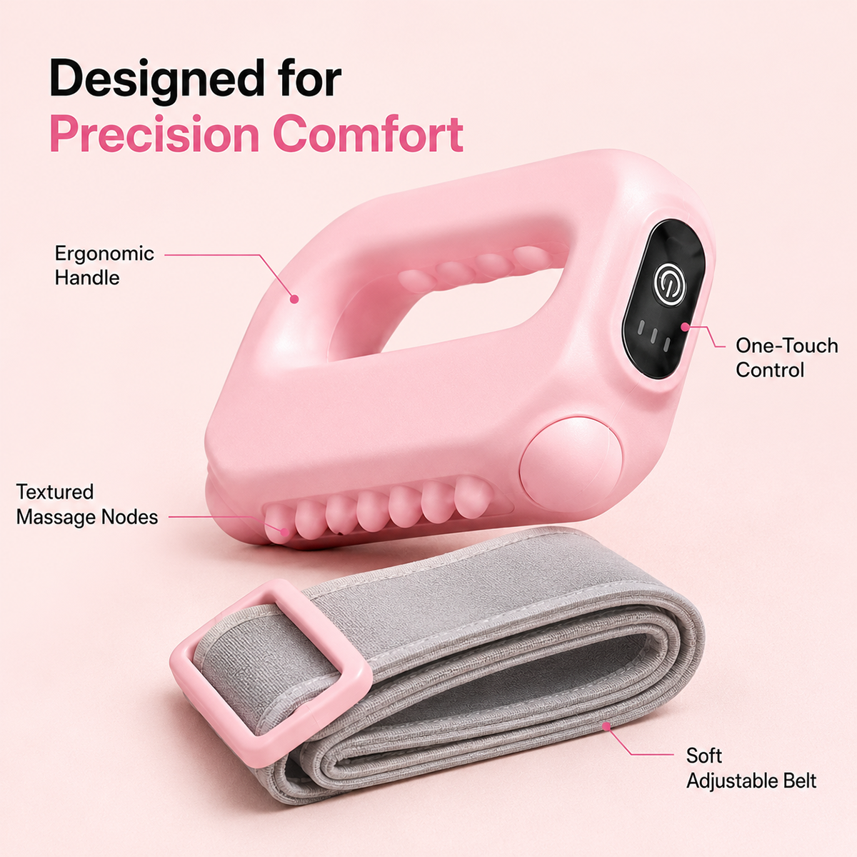 Hands-Free Fascia Massager for Muscle Relaxation & Recovery