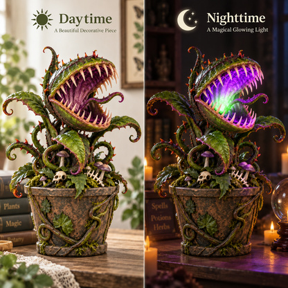 Limited Stock 50% OFF: Enchanted Carnivorous Plant Lamp Fantasy Glowing Resin Decor