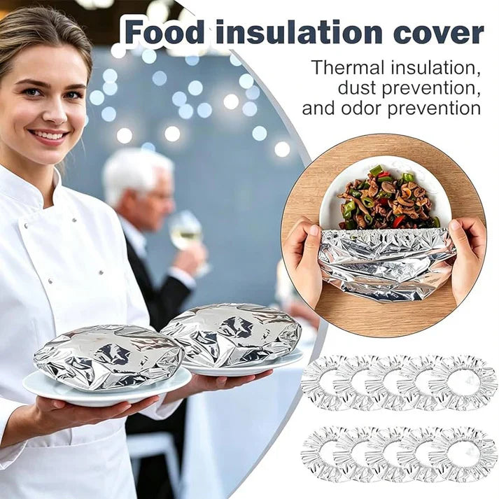Reusable Aluminum Foil Food Cover (40pcs)