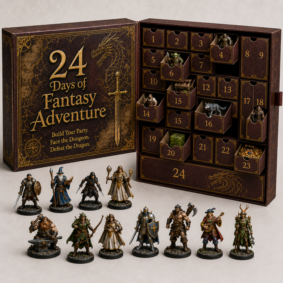 24 Days of Fantasy Quest Advent Calendar 2026 | Heroes, Monsters & Dragon Finale