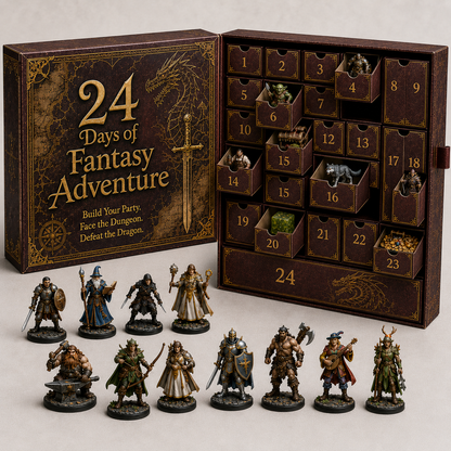 24 Days of Fantasy Quest Advent Calendar 2026 | Heroes, Monsters & Dragon Finale