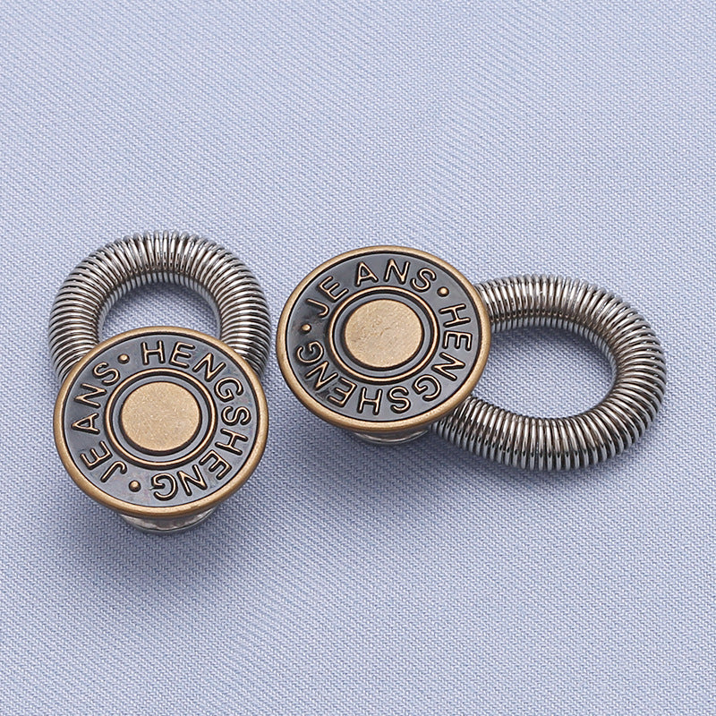 8-Piece Metal Button Extenders for Jeans & Pants