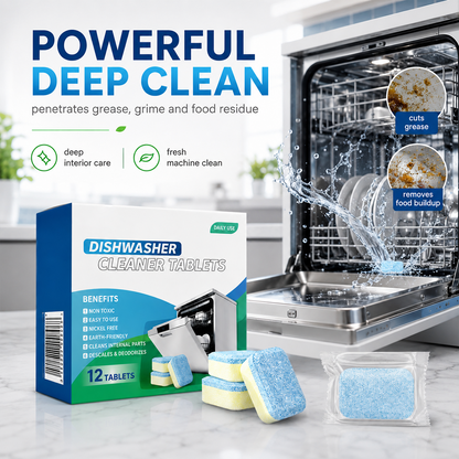 Dishwasher Cleaner Tablets 12-Pack